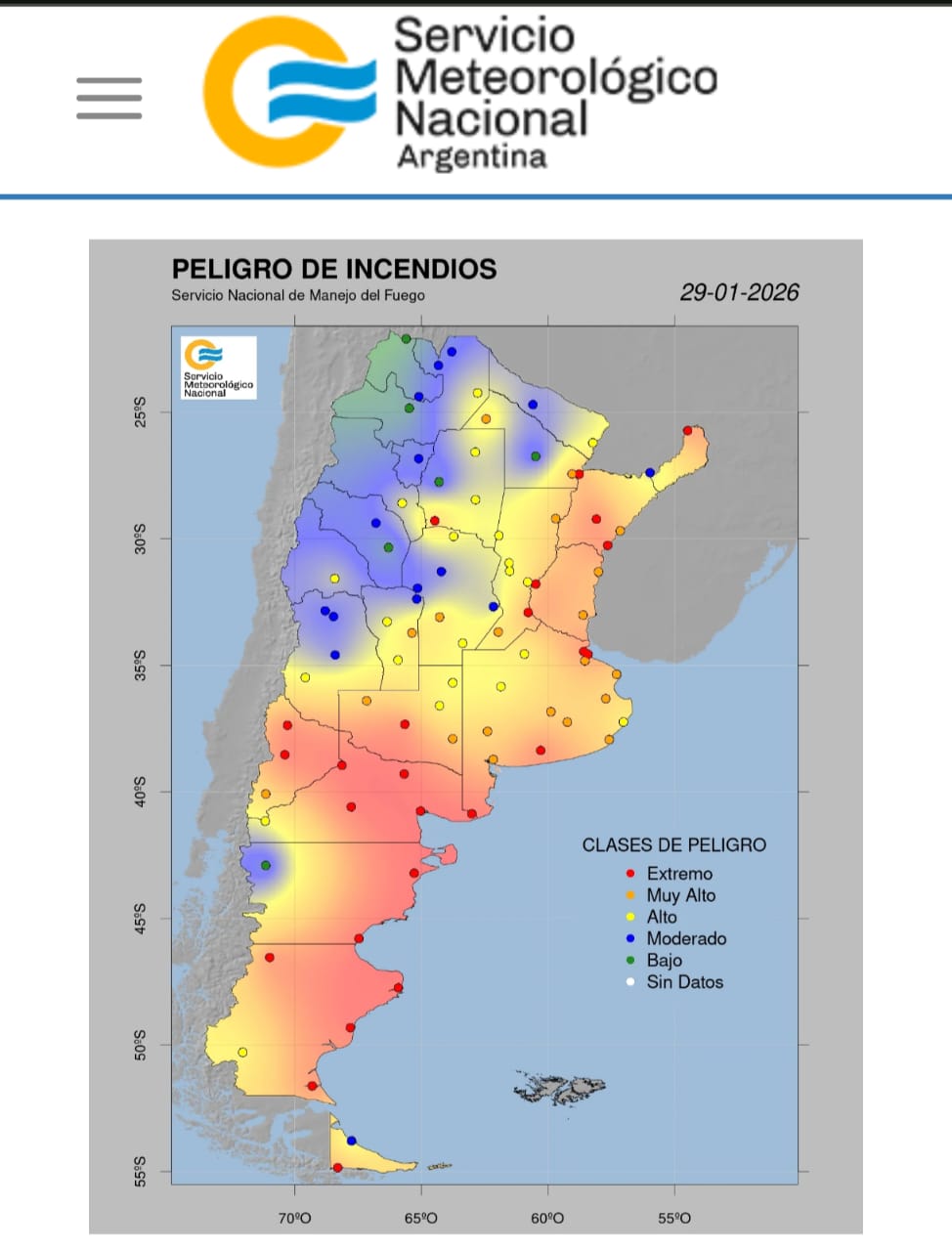 El gobierno provincial advierte sobre el riesgo extremo de incendios en Entre Ríos