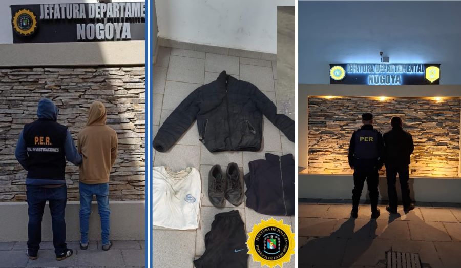 Doble golpe policial en Nogoyá: detienen a dos jóvenes por causas de robo y otra de abuso sexual