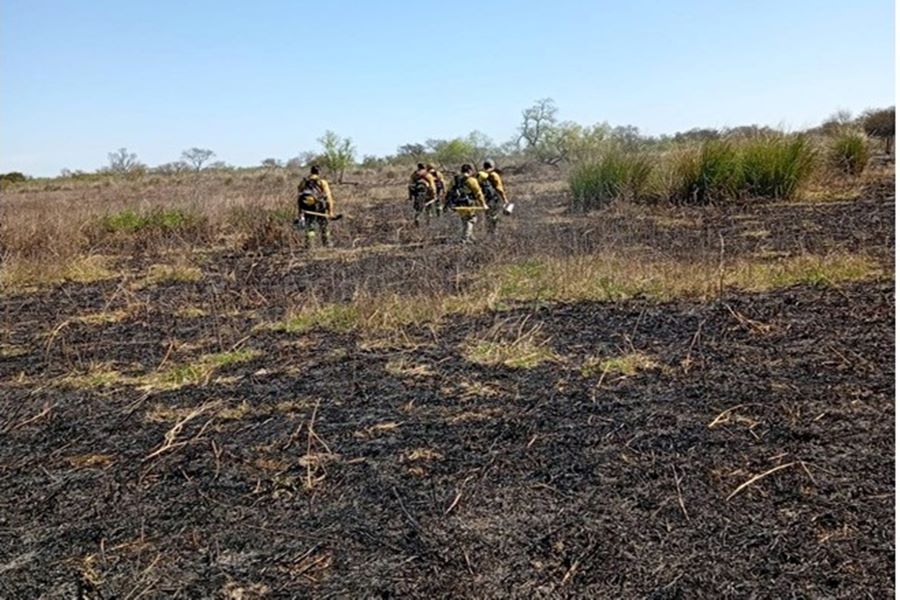 Se desplegó un operativo de monitoreo y control por incendios forestales en el ejido de Victoria